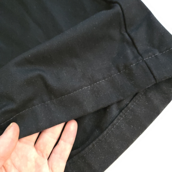 Lands' End High Rise Black Women's Cotton Blend Bootcut Trousers - Picture 3 of 9